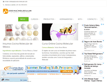 Tablet Screenshot of cocina-molecular.com